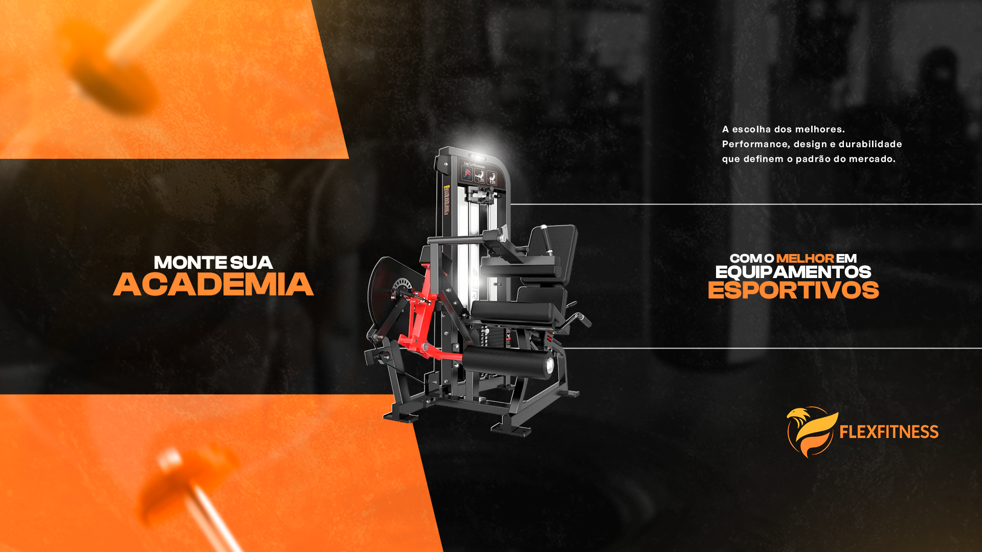 Atleta utilizando equipamentos de cardio da FLEXFITNESS